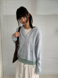 Kunik Punching Hood Knit Cardigan