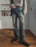 Nudie Washing Flare Denim Pants
