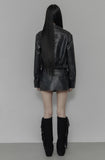 [mnem] Wisp Leather Jacket