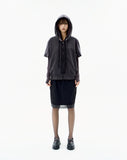Frill Jersey Bomber Jacket