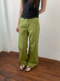 Desen Color Straight Cotton Pants
