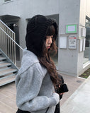 Newa Cable Balaclava Hood Knit Hat