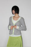 MILKY TIPPING CARDIGAN
