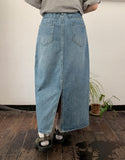 Beamtrue Summer Denim Long Skirt