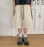 [Unisex] Hobets Track Banding Nylon Bermuda Pants