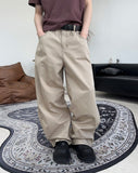 Carton back strap cotton pants