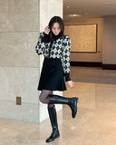 Obel Argyle Puff Knit Cardigan