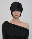 Ruffle Shirring Beanie