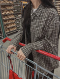 Roen over-checkered shirt