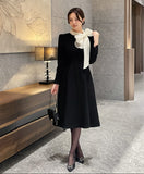 Aren Thai Color Matching Tweed Flare One Piece