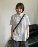Cuman Summer Stripe Short Sleeve Shirt