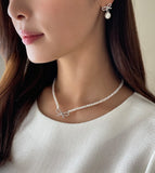 Clary Freshwater Pearl Necklace Earring Set
