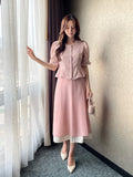 Jane Round Puff Peplum Blouse