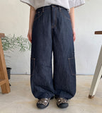 Chateau cargo wide denim pants