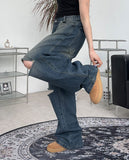 Peber Damage Banded Denim Pants