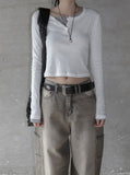Betty Henley Neck Long Sleeve Tee