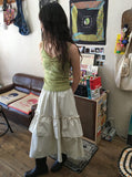 Vito Shirring Punching Layered Color Sleeveless