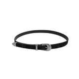 Tail chamois leather belt