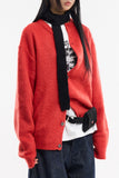 Amour crewneck wool alpaca cardigan