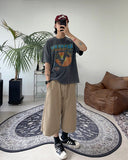 Weave Reverse Patch Bermuda Shorts