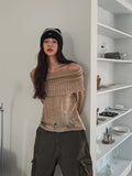 Bay Damage Off Shoulder Knit