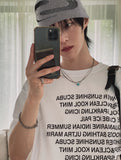 Coryl lettering printing short sleeve t-shirt