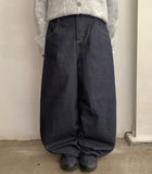 Otelli Belt Raw Denim Balloon Pants