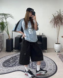 Ber Cross Eyelet Bermuda Pants