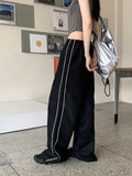 Evel Side Line Wide Long Two-Way Jogger Pants