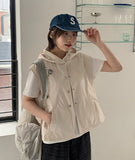 Kumoki Button Hood Vest