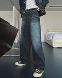 Bor Washed Wide Denim Pants