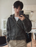 Rookie Mohair Cropped Hooded Jacket