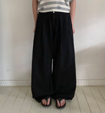 Plogod Summer Cotton Wide Pants