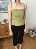 Calpi Lace Ribbed Sleeveless