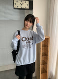 [unisex] Scom Lettering Over Sweatshirt