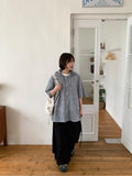 [unisex] Vults Vintage Over Check Hood Shirt