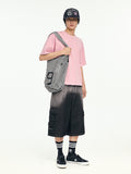 1993 Nylon Applique Check Tote Bag