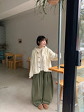 Takimi banding wide balloon cotton pants