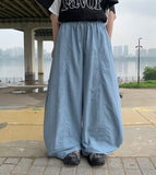 Kikot Nylon Banding Balloon Wide Pants