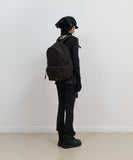 Button Slit Bootcut Pants