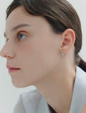 Essence (W) Heart Bubble One-Touch Earrings