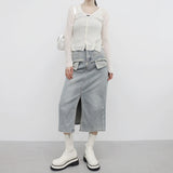 Roiti See-Through Two-Way Cardigan