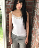 Curren Lace Ribbed Sleeveless