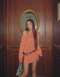 Mandarin Unbalanced Long Knit
