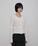 Saya Frill Puff Long Blouse