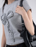 Frill Ribbon Slim Tee