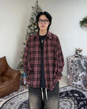 Liner Peach Check Shirt