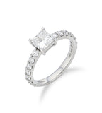 Essence Lab Diamond 14K(W) 1.0ct Fancy Princess Pave Ring