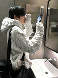 Cable Fleece Hood
