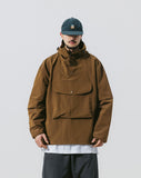 Nylon Big Pocket Hood Anorak